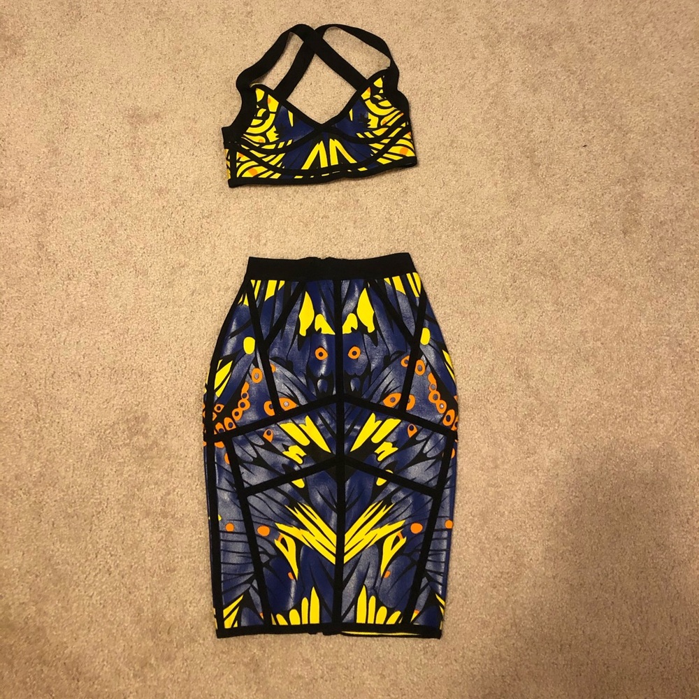 Two piece bodycon